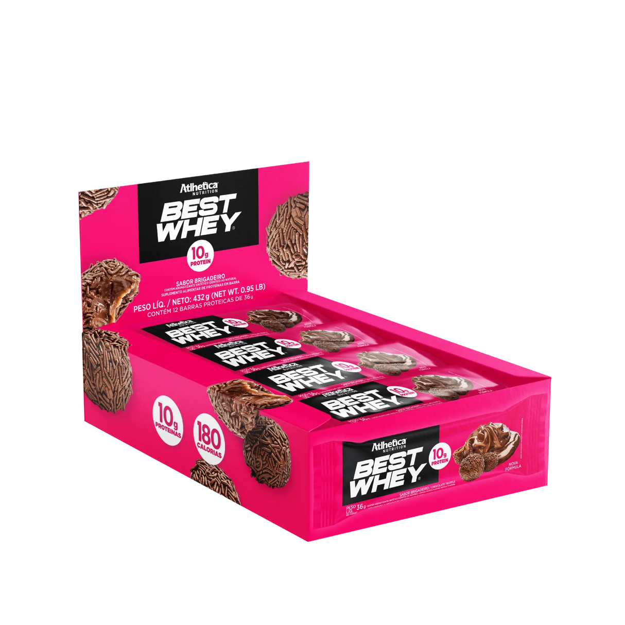 Barra de Proteína - Atlhetica Nutrition – Best Whey Bar – 10g de Proteína (Display com 12 unidades)