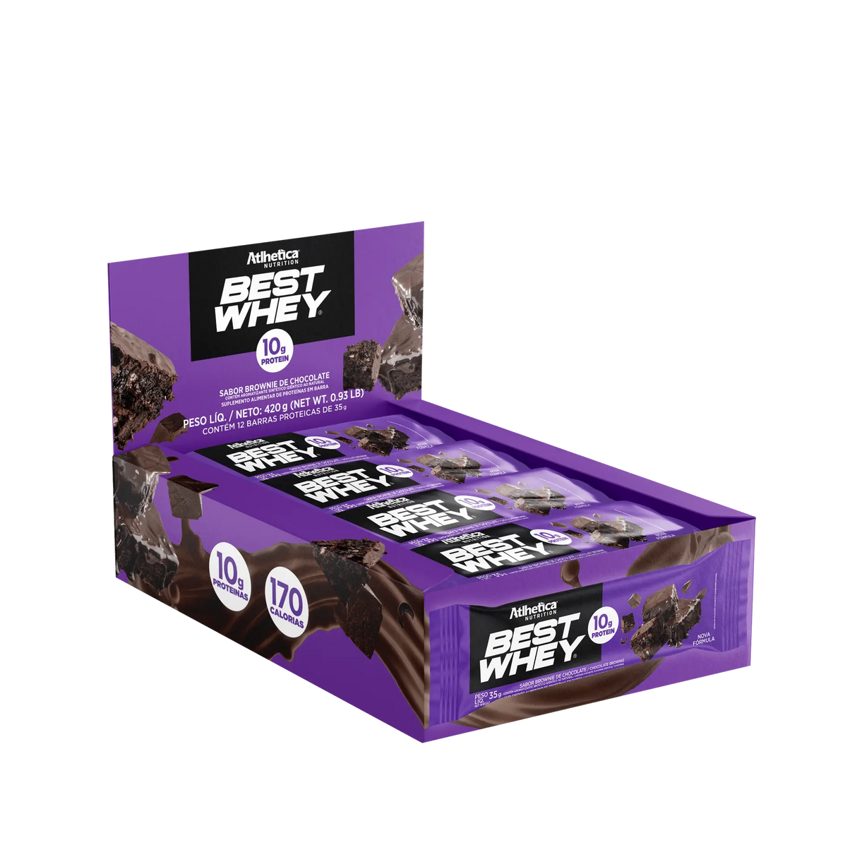 Barra de Proteína - Atlhetica Nutrition – Best Whey Bar – 10g de Proteína (Display com 12 unidades)