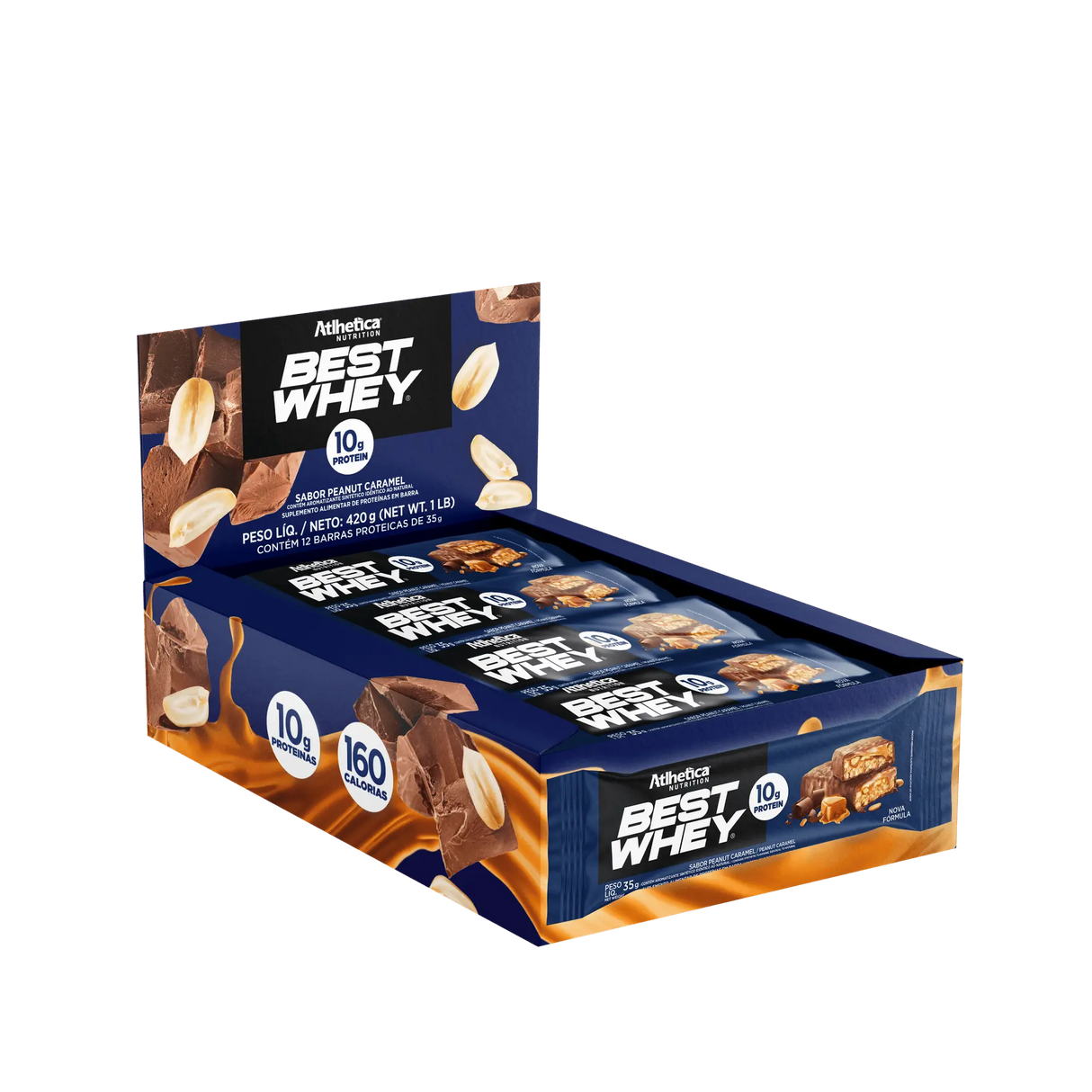 Barra de Proteína - Atlhetica Nutrition – Best Whey Bar – 10g de Proteína (Display com 12 unidades)