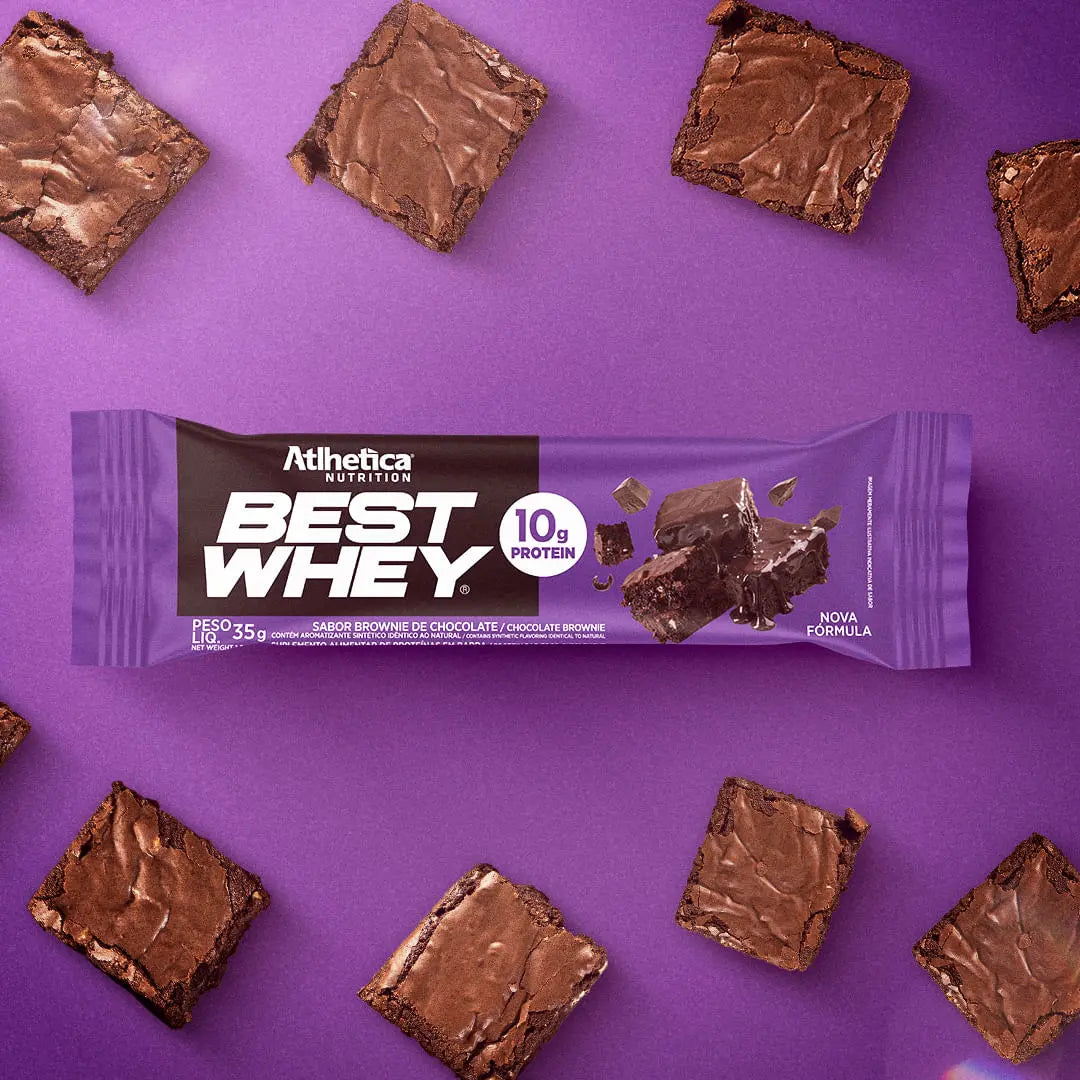 Barra de Proteína - Atlhetica Nutrition – Best Whey Bar – 10g de Proteína (Display com 12 unidades)