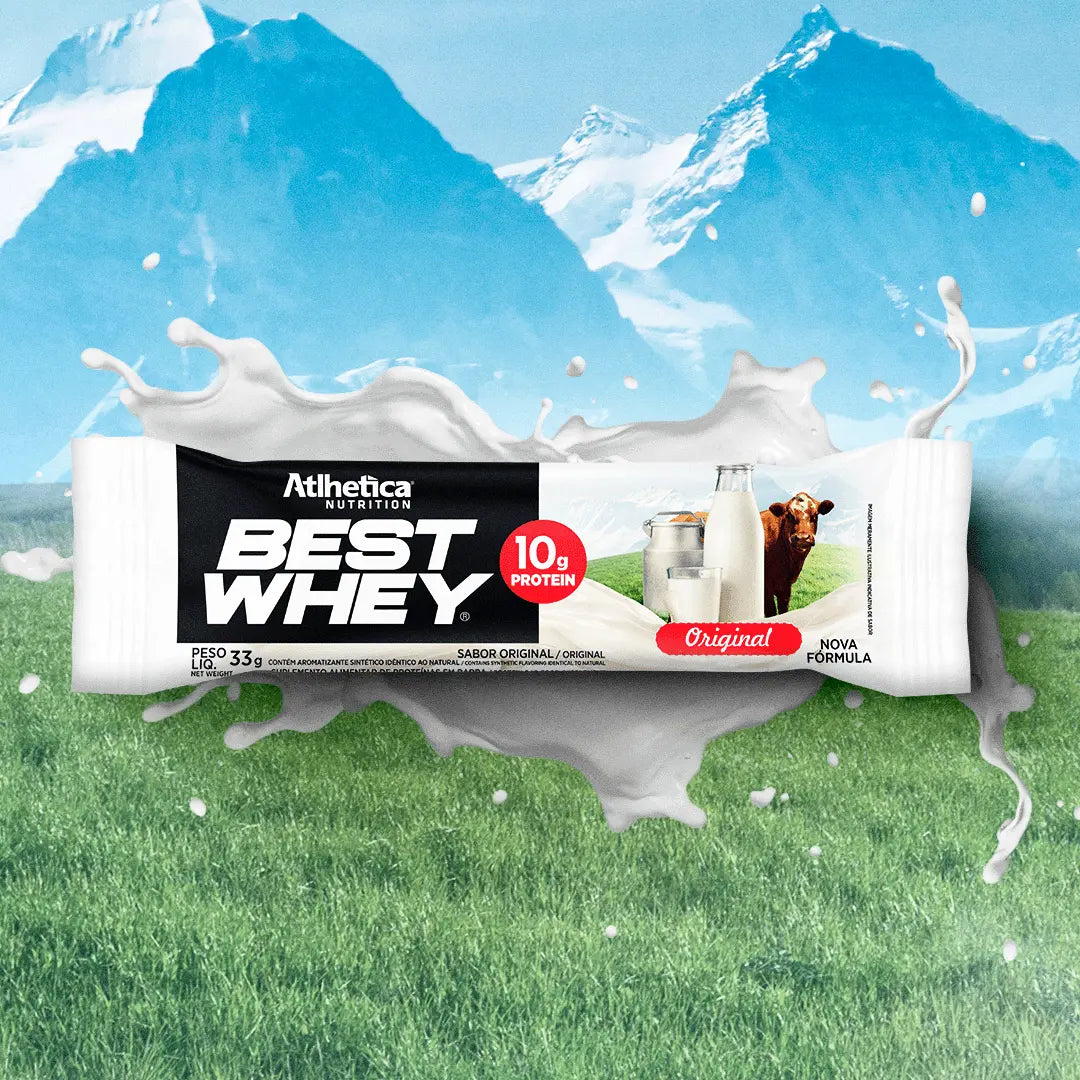 Barra de Proteína - Atlhetica Nutrition – Best Whey Bar – 10g de Proteína (Display com 12 unidades)