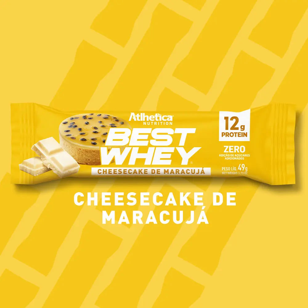 Barra de Proteína - Atlhetica Nutrition – Best Whey Bar – 12g de Proteína (Display com 12 unidades)