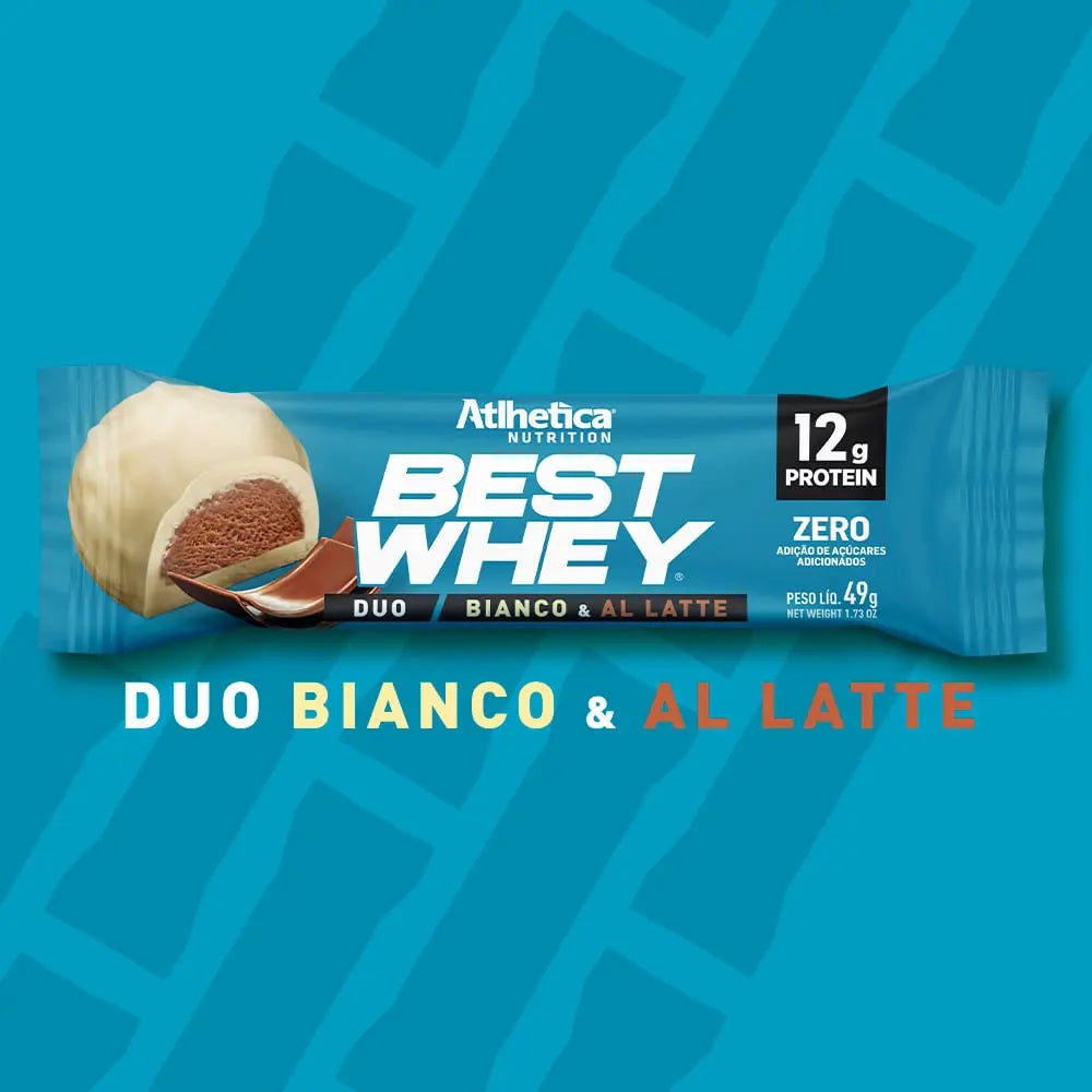Barra de Proteína - Atlhetica Nutrition – Best Whey Bar – 12g de Proteína (Display com 12 unidades)