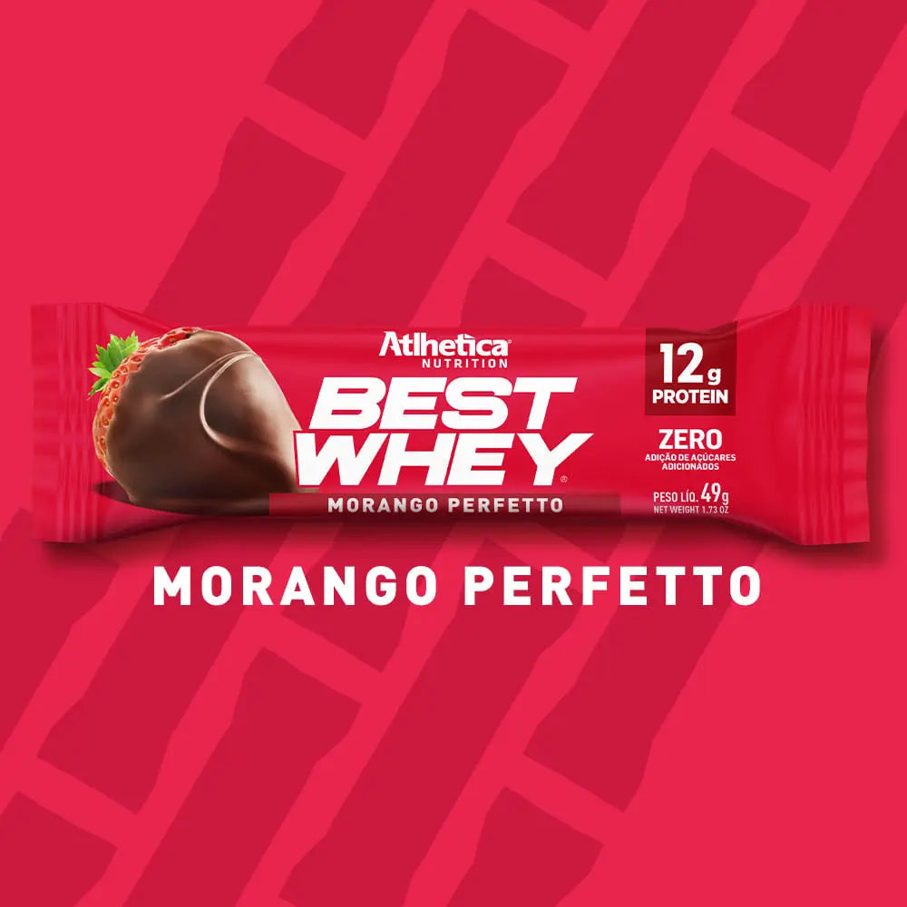 Barra de Proteína - Atlhetica Nutrition – Best Whey Bar – 12g de Proteína (Display com 12 unidades)
