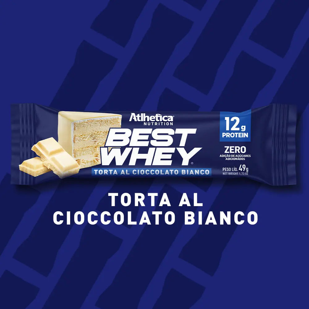 Barra de Proteína - Atlhetica Nutrition – Best Whey Bar – 12g de Proteína (Display com 12 unidades)