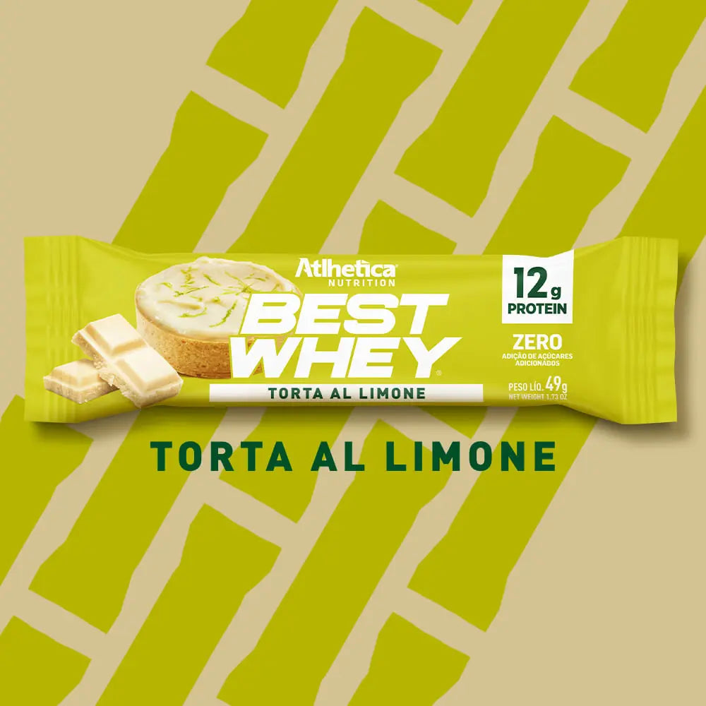 Barra de Proteína - Atlhetica Nutrition – Best Whey Bar – 12g de Proteína (Display com 12 unidades)