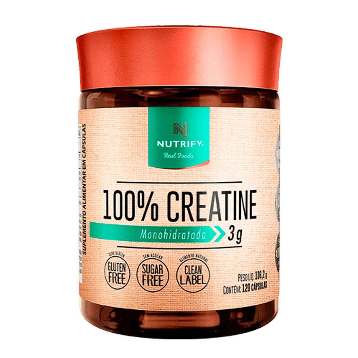 Creatina - 100% Creatine em Cápsula - Nutrify