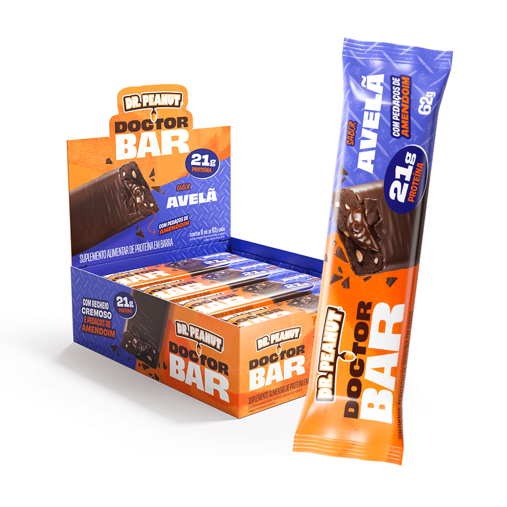 DOCTOR BAR 62G DISPLAY C/ 8 UND - DR. PEANUT
