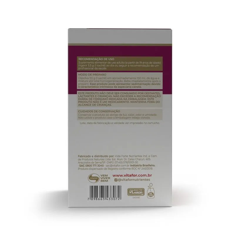 Colagentek beauty - 30 sachês 3,5g maçã c/ canela - VITAFOR