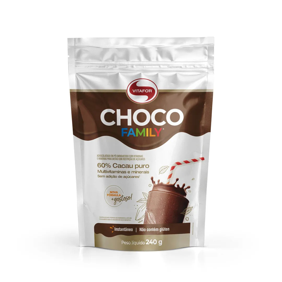 Achocolatado - Choco family - Pouch 240g - Vitafor - HOTBODY