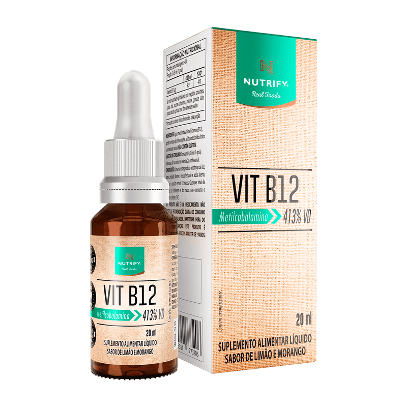 Vitaminas e Minerais - VIT B12 Líquida - NUTRIFY