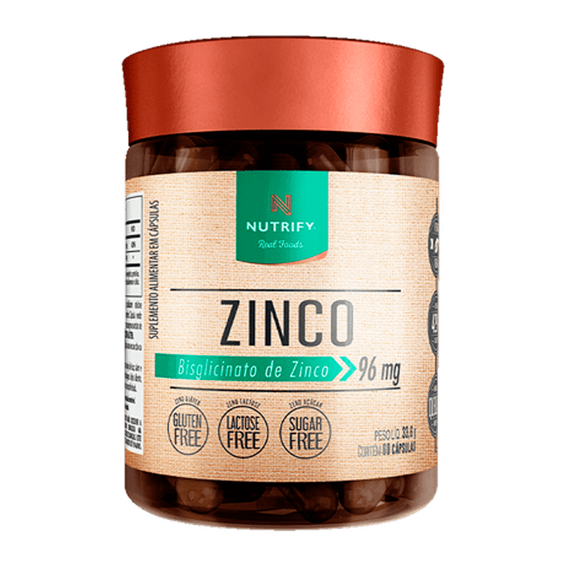 Zinco - 60 cápsulas - NUTRIFY