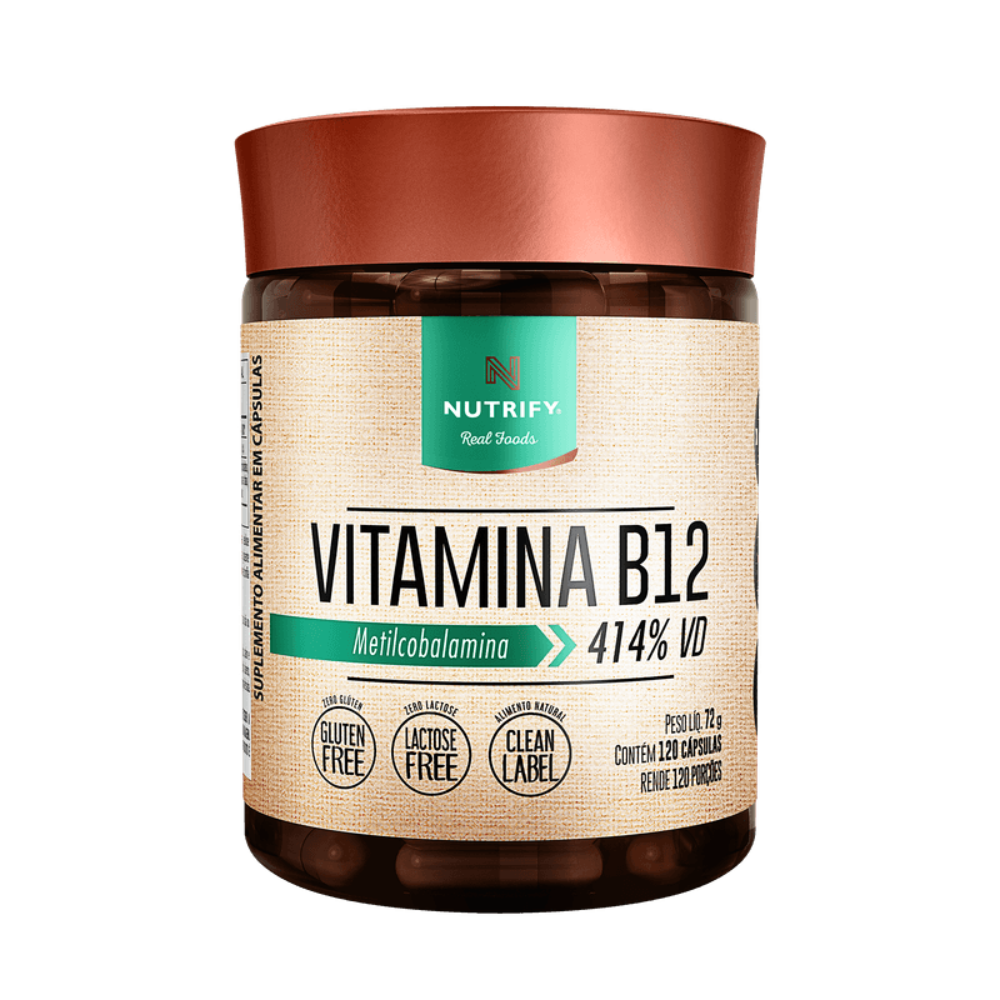 Vitamina B12 Nutrify 60cps metilcobalamina - HOTBODY
