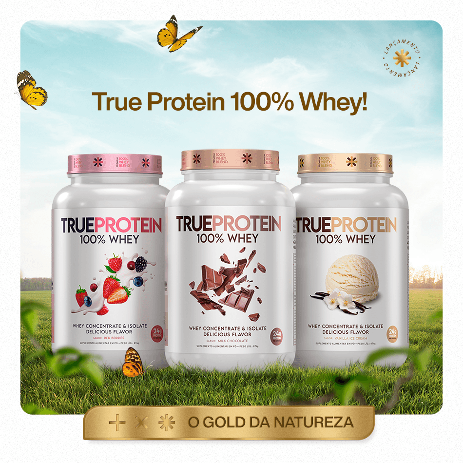 Proteína - TRUE PROTEIN 100% WHEY Concentrado e Isolado - True Source - HOTBODY