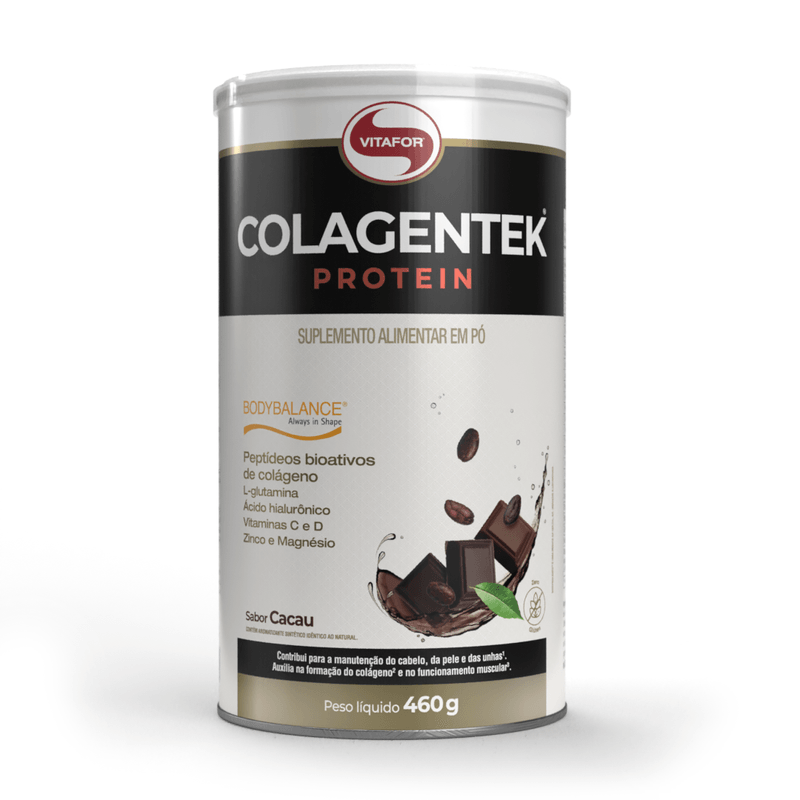 Colagentek Protein - Bodybalance - 460g Cacau - VITAFOR