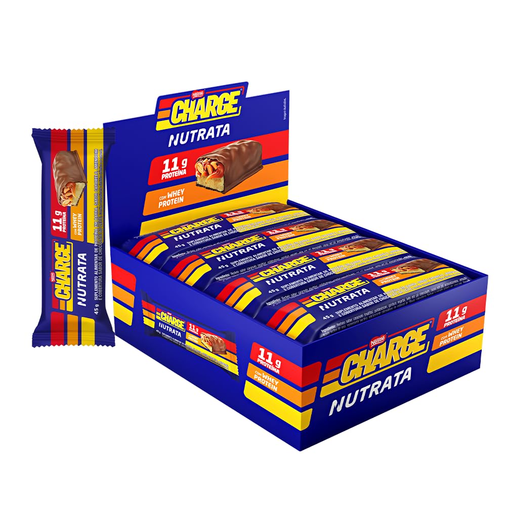 Barra de Proteína - Charge Bar Display c/ 12 - Nutrata - HOTBODY