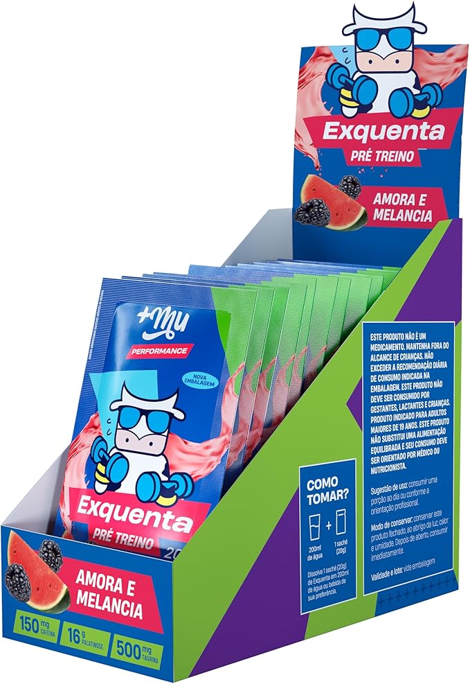 PRÉ TREINO EXQUENTA - SACHE 20G CX C/ 15 - MAIS MU