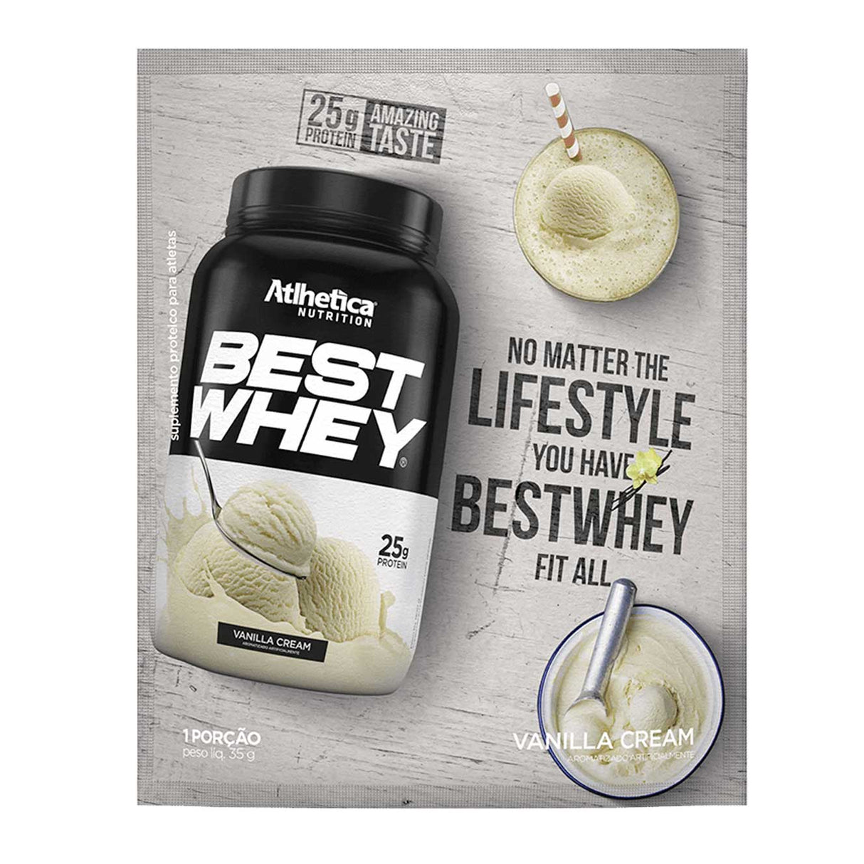 Whey Protein - Best Whey Protein em Sachê - ATLHETICA NUTRITION