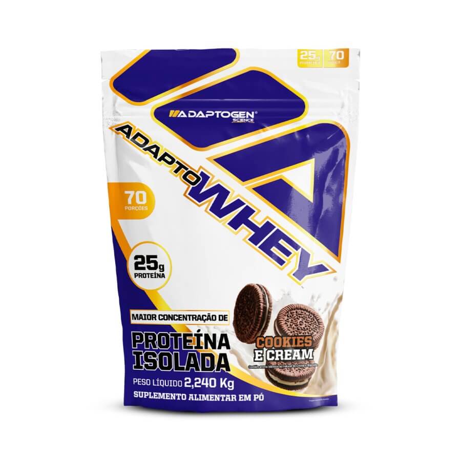 Adapto Whey Cookies e Cream Refil 2240g