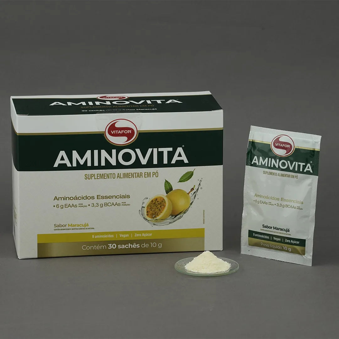 Aminoácido - Aminovita - 30 sachês 10g - Vitafor - HOTBODY