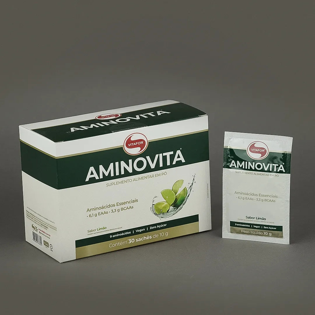 Aminoácido - Aminovita - 30 sachês 10g - Vitafor - HOTBODY