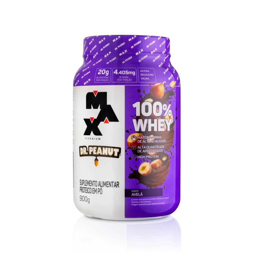 Whey Protein - 100% Whey 900g - Max Titanium x Dr.Peanut