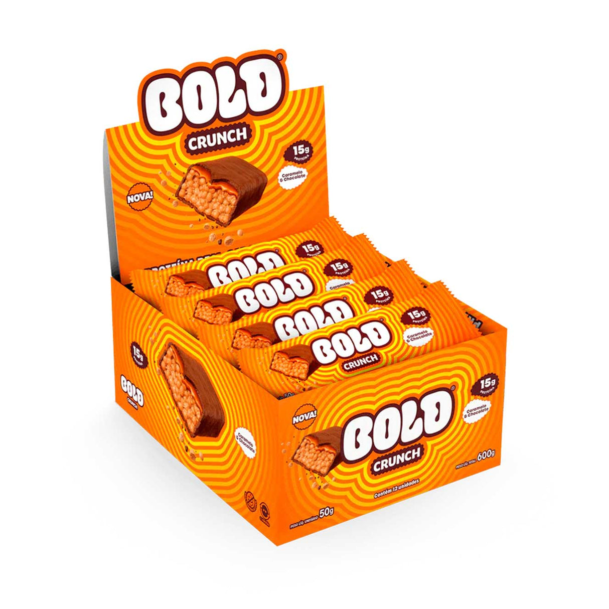 Barra de Proteína - Bold Crunch com 15g de Proteína - BOLD