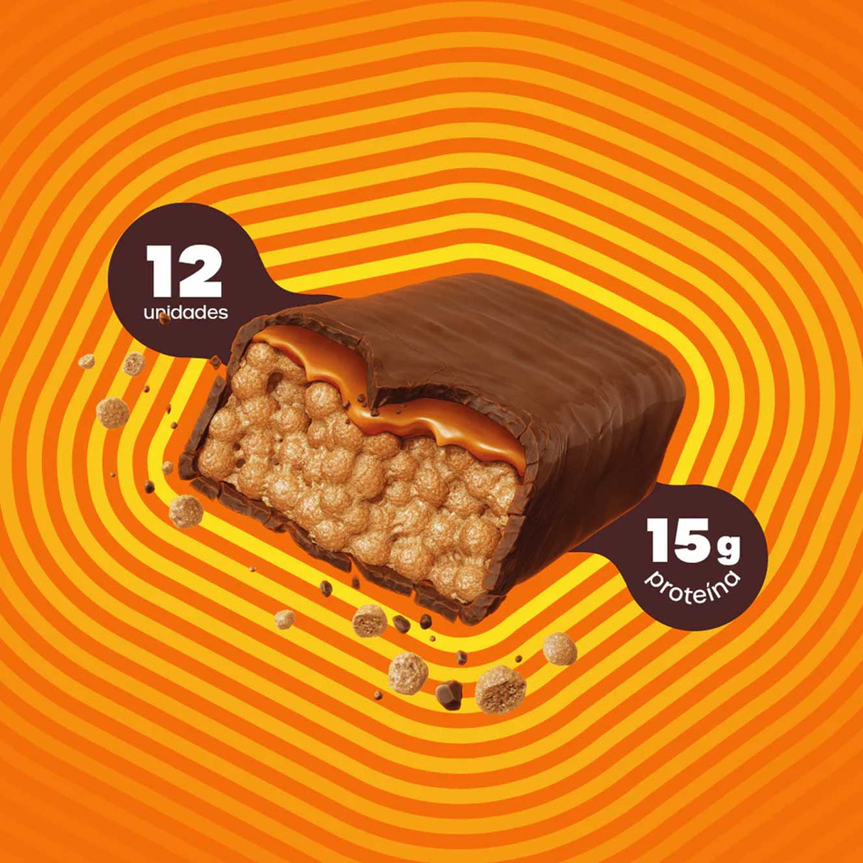 Barra de Proteína - Bold Crunch com 15g de Proteína - BOLD