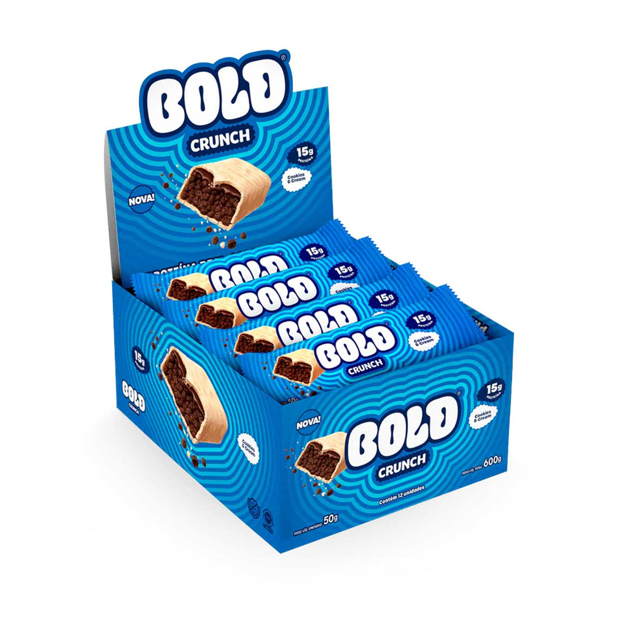 Barra de Proteína - Bold Crunch com 15g de Proteína - BOLD