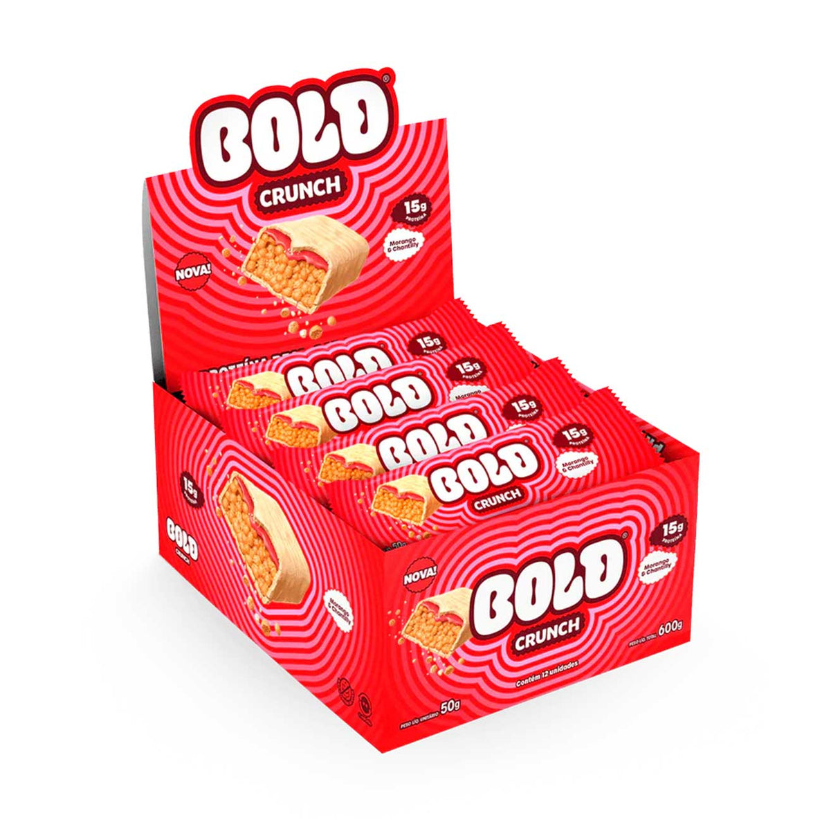 Barra de Proteína - Bold Crunch com 15g de Proteína - BOLD