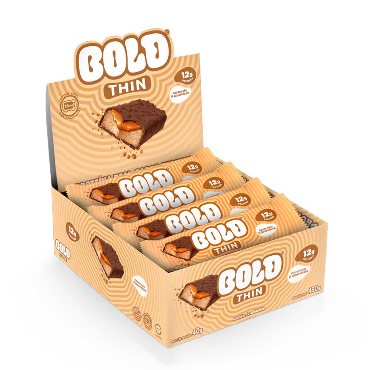 Barra de Proteína - Bold Thin com 12g de Proteína - BOLD