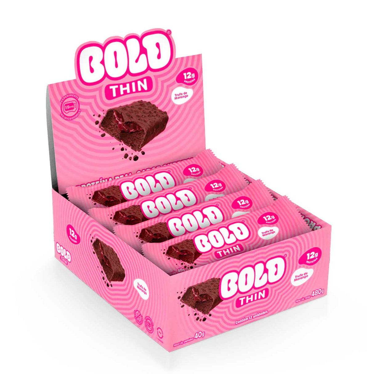 Barra de Proteína - Bold Thin com 12g de Proteína - BOLD