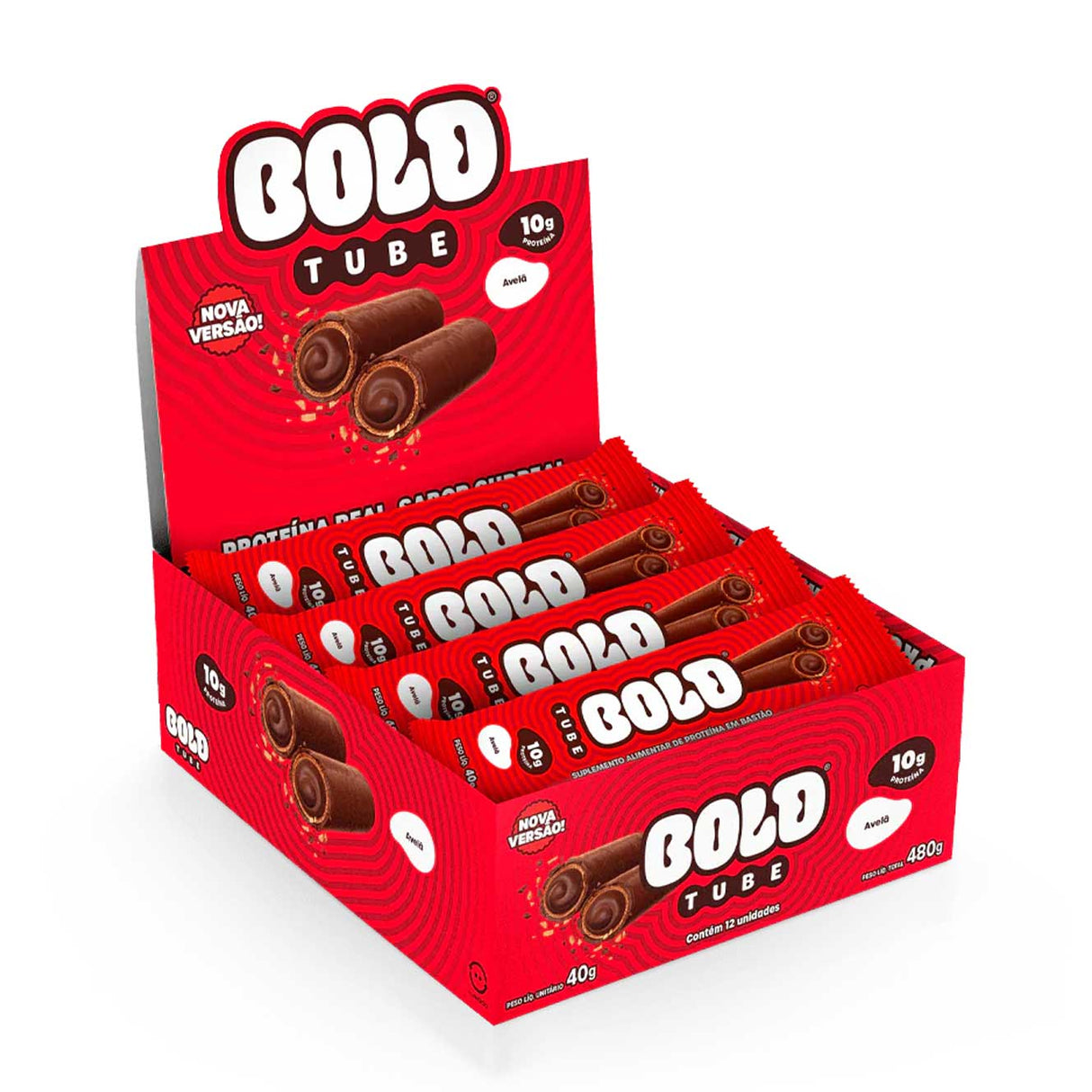 Barra de Proteína - Bold Tube com 10g de Proteína - BOLD