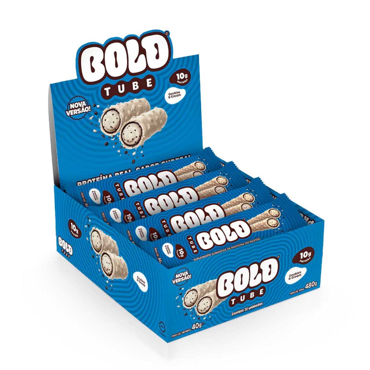 Barra de Proteína - Bold Tube com 10g de Proteína - BOLD
