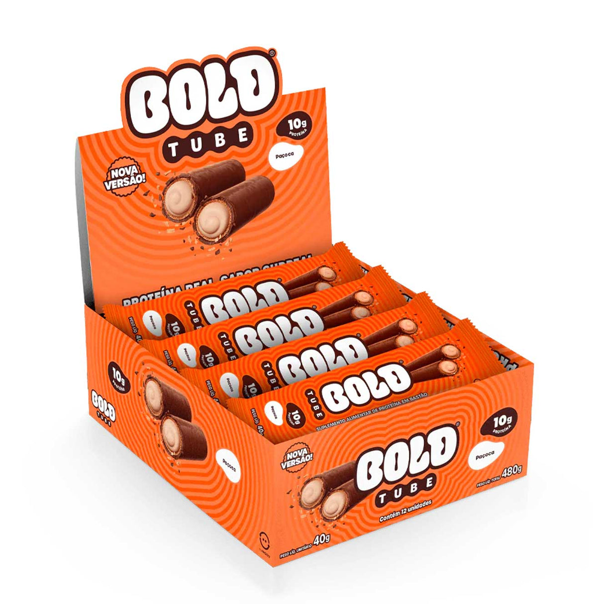 Barra de Proteína - Bold Tube com 10g de Proteína - BOLD