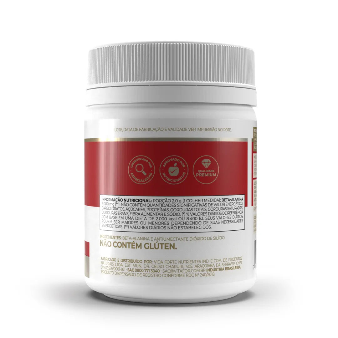 Aminoácido - Beta Alanina - 120g - Vitafor - HOTBODY