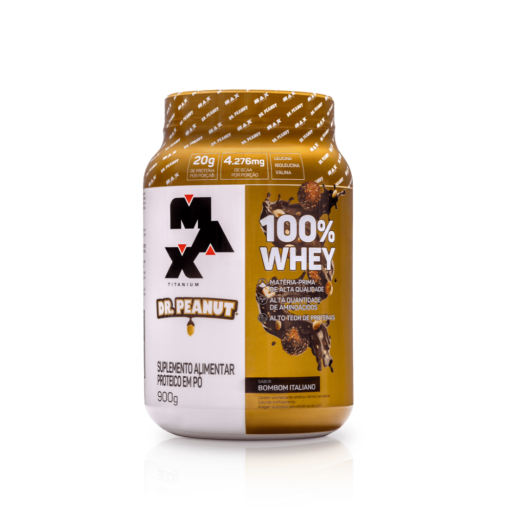 Whey Protein - 100% Whey 900g - Max Titanium x Dr.Peanut