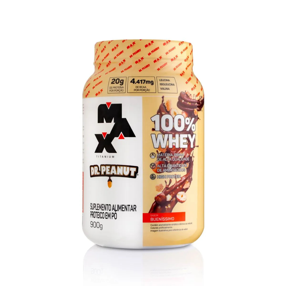 Whey Protein - 100% Whey 900g - Max Titanium x Dr.Peanut