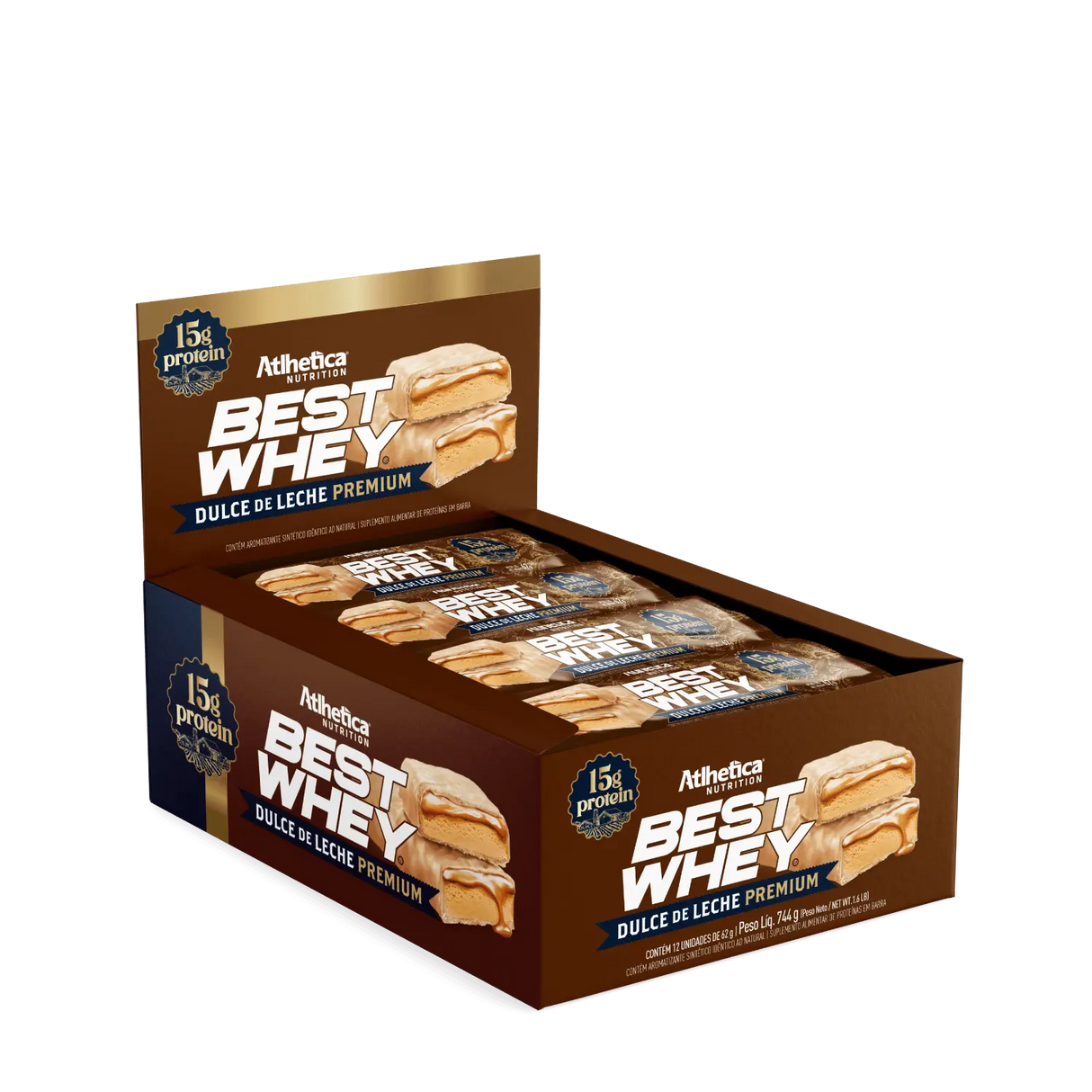 Barra de Proteína - Atlhetica Nutrition – Best Whey Bar – 15g de Proteína (Display com 12 unidades)
