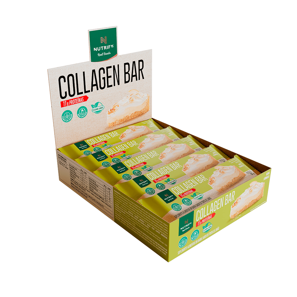 COLLAGEN BAR 11 G TORTA DE LIMÃO - NUTRIFY