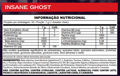 Pré Treino - Insane Ghost - Demons Lab - HOTBODY