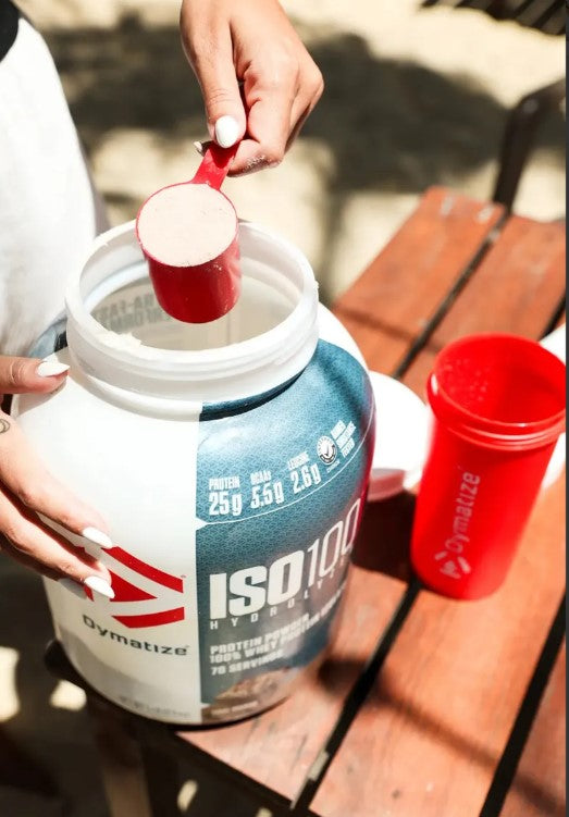 Iso 100 2,3kg Dymatize Whey 100% Isolado e Hidrolisado 5lbs - HOTBODY