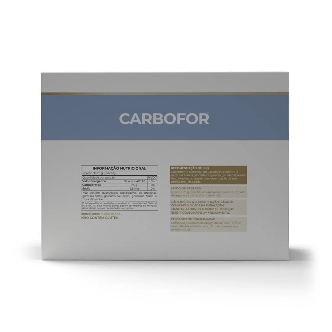 Carboidrato - Carbofor - 20 sachês 25g - Vitafor - HOTBODY
