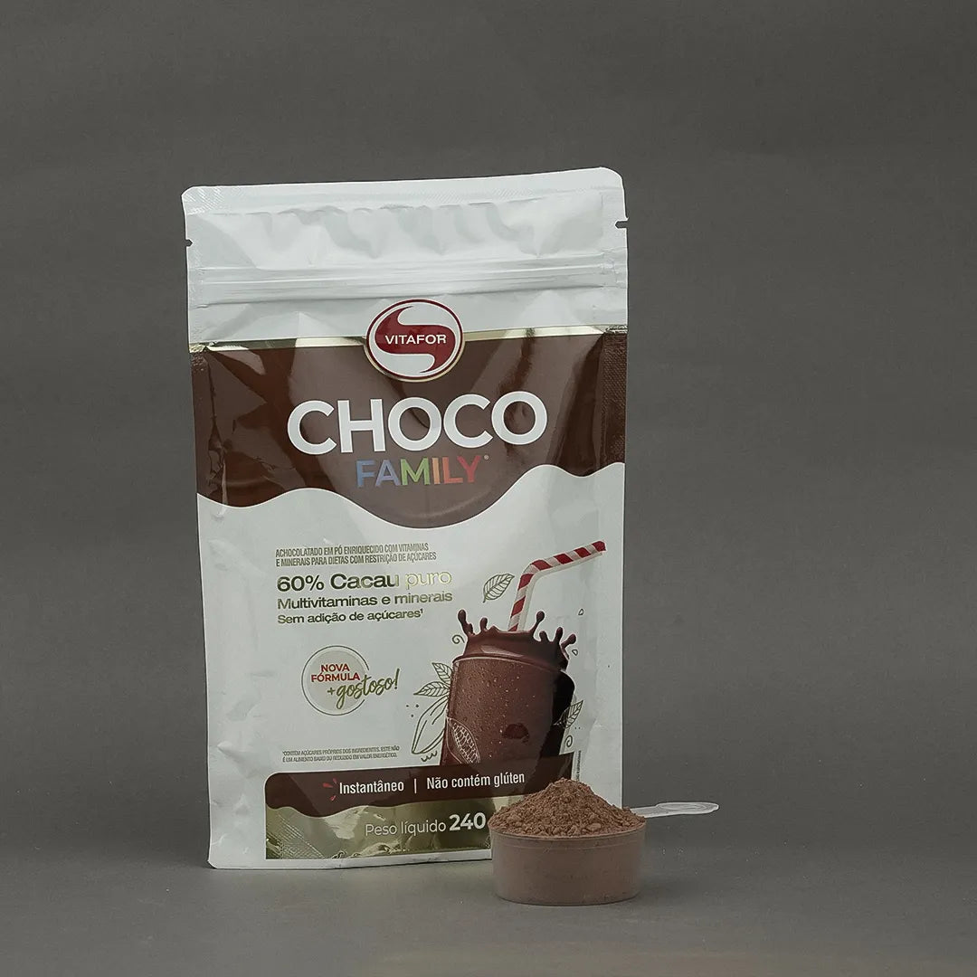Achocolatado - Choco family - Pouch 240g - Vitafor - HOTBODY