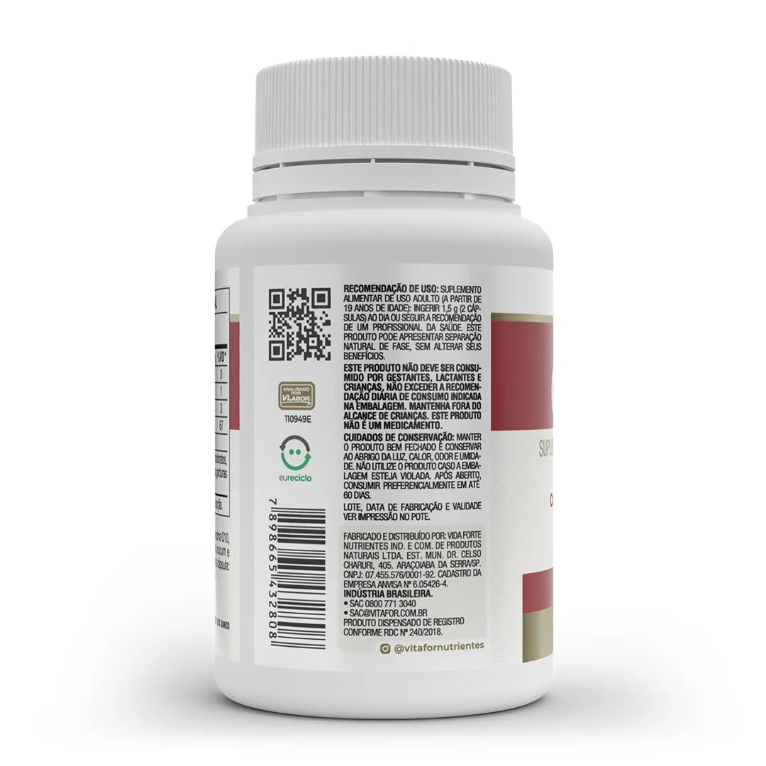 Coenzima Q10 - 60 cap (100mg p/ porção) - Vitafor - HOTBODY