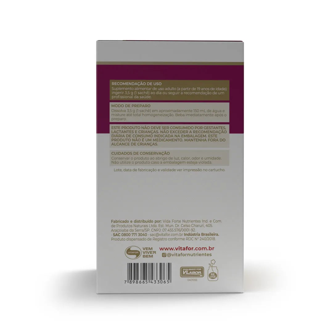 Colágeno - Colagentek beauty - 30 sachês 3,5g - Vitafor - HOTBODY