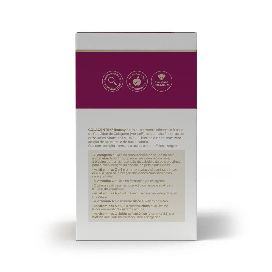 Colágeno - Colagentek beauty - 30 sachês 3,5g - Vitafor - HOTBODY