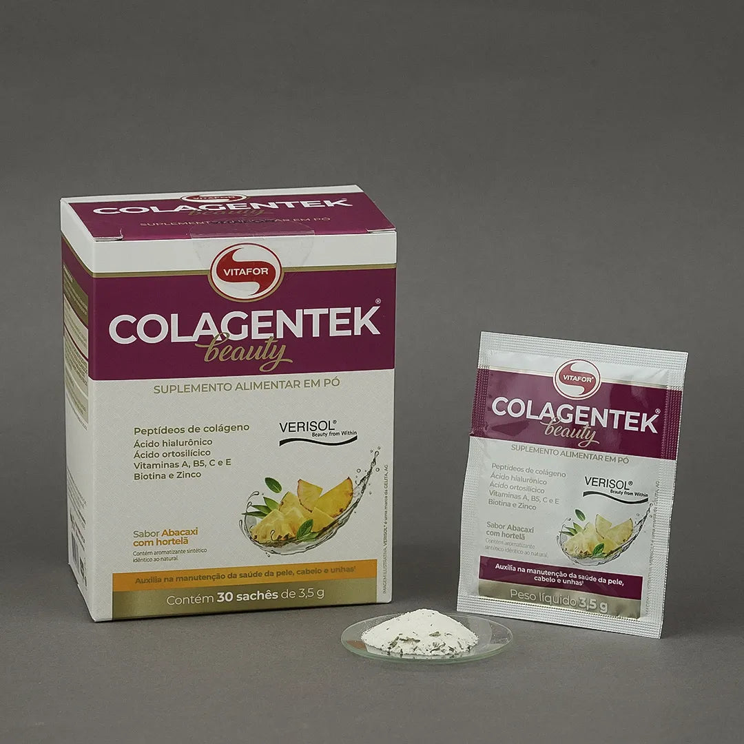 Colágeno - Colagentek beauty - 30 sachês 3,5g - Vitafor - HOTBODY