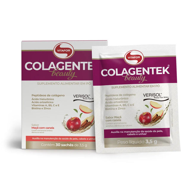 Colágeno - Colagentek beauty - 30 sachês 3,5g - Vitafor - HOTBODY