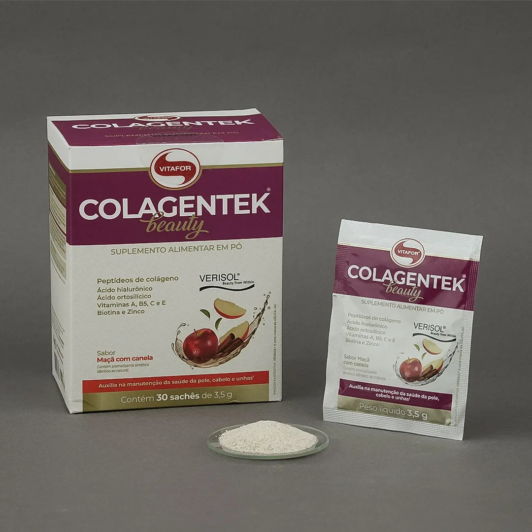 Colágeno - Colagentek beauty - 30 sachês 3,5g - Vitafor - HOTBODY